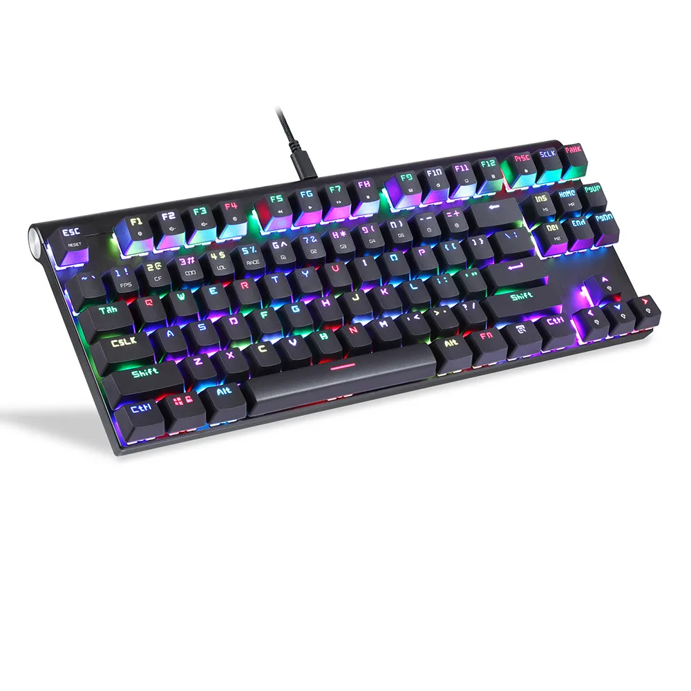 

VOBERRY G700 LED Rainbow Color Backlight Game Machine USB Cable Keyboard And Mouse Group LOL