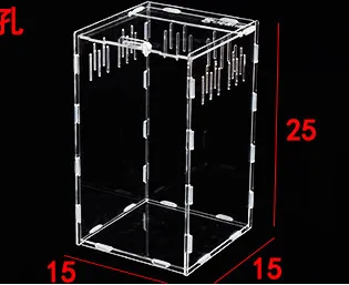 30*20*15 см ящик для рептилий Собранный Террариум для рептилий прочный прозрачный акриловый хладнокровный ящик для животных Товары для домашних животных насекомых C22 - Цвет: 2