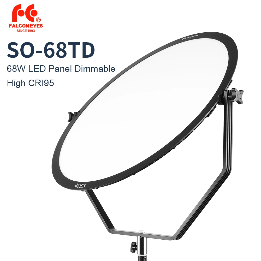 Falcon Eyes SO-68TD 68W светодиодный Panel Dimmable High CRI95 3000-5600K светильник ing Photo Video Film Studio
