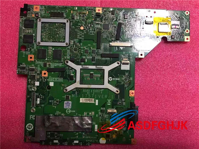 discount  Original MS-1757 FOR MSI GE70 LAPTOP MOTHERBOARD WITH GT750 Graphics card MS-1751 REV 1.1 / 1.0 Tes