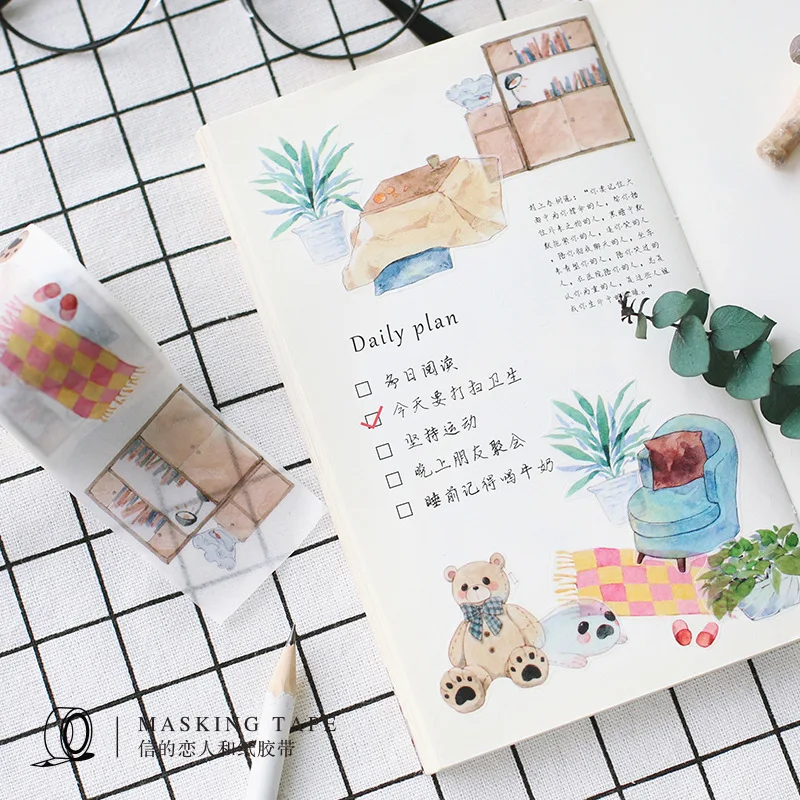 1 шт. васи ленты DIY японская бумага The four seasons of life Маскировочная лента декоративные