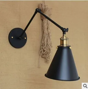 

RH Retro Loft Industrial Vintage Wall Lamp Long Arm Wall Light Edison Wall Sconce Arandelas Lamparas De Pared