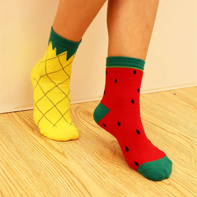 1 пара носки с принтом фруктов|socks harajuku|designer sockssocks designer |