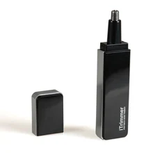 Триммер для волос в носу и ушах с светодиодный светильник электробритва с питанием от батареи для бровей, бороды, волос, машинка для стрижки