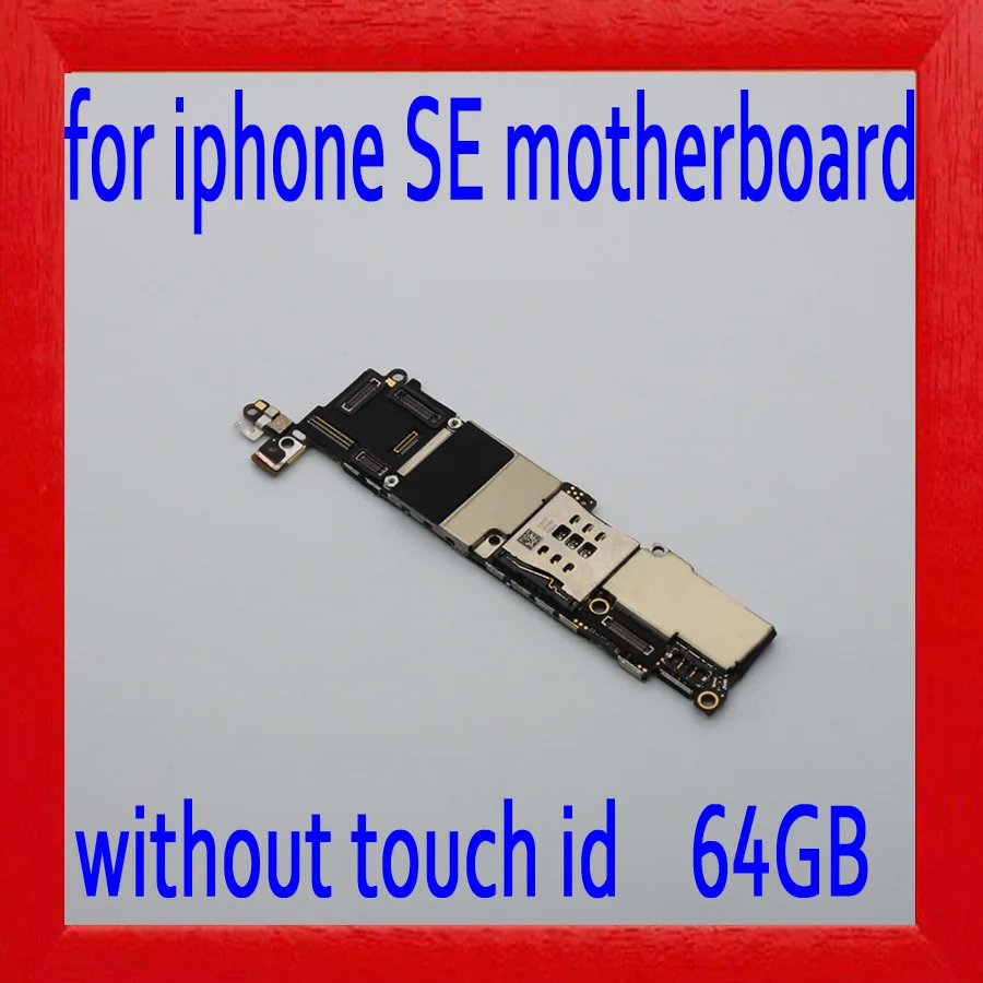

without Touch ID for iphone SE Motherboard,64gb Original unlocked for iphone SE Mainboard with IOS System,100% Good Working