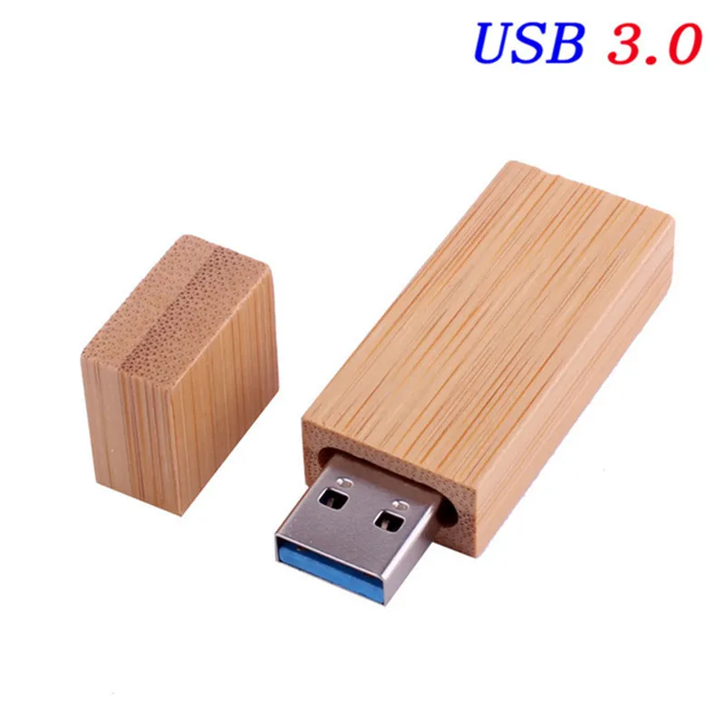 JASTER USB 3,0 логотип на заказ Деревянный usb+ коробка usb флэш-накопитель карта памяти 4 ГБ 8 ГБ 16 ГБ 32 ГБ 64 ГБ U диск свадебный подарок - Цвет: bamboo  usb