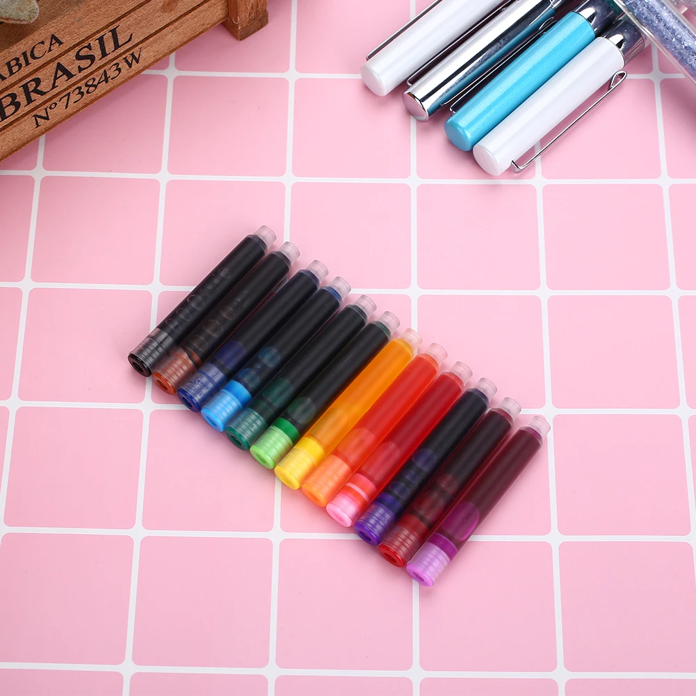 

Disposable Ink Cartridges Refills Fountain Pen Ink Refills Fountain Pen Ink Cartridges Stationery Portable School Supplies