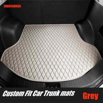 

ZHAOYANHUA Car trunk mats Case for Chevrolet Cruze Malibu Sonic Trax Sail captiva leather Anti-slip car-styling carpet liner
