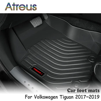 

Atreus NEW 1Set TPE Car Floor Foot Mat For Volkswagen Tiguan 2017 2018 2019 Waterproof Carpet Styling Boot Liner Accessories