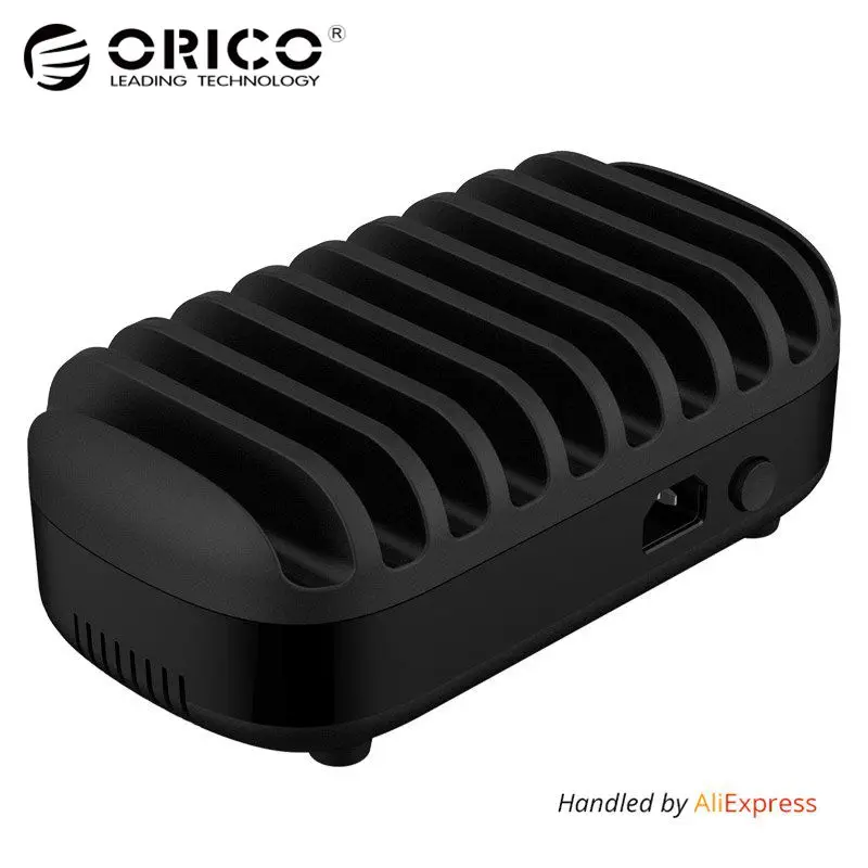 ORICO 10 Ports Multi 120W 5V2 4A 10 USB Charger Station Dock With Holder For Phone