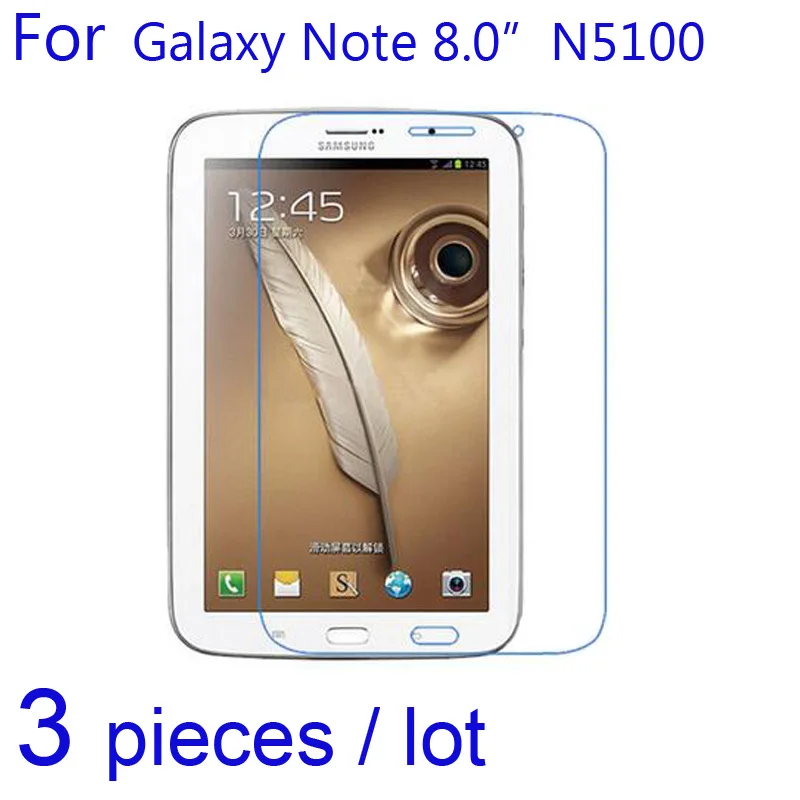

3pcs for Samsung Galaxy Note 10.1 2014 P600/Note 8.0 N5100 Tablet Screen Protectors Clear/Matte/Nano anti-Explosion Guard Films