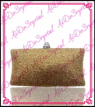 Aidocrystal Top branded yellow crystals clutch purses for elegant lady