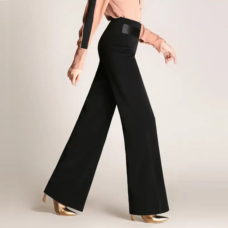 Wide leg polyester trousers Clearance