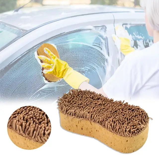 Eight shaped Chenille Car Wash Sponge Anti Scratch Car Cleaning Washing