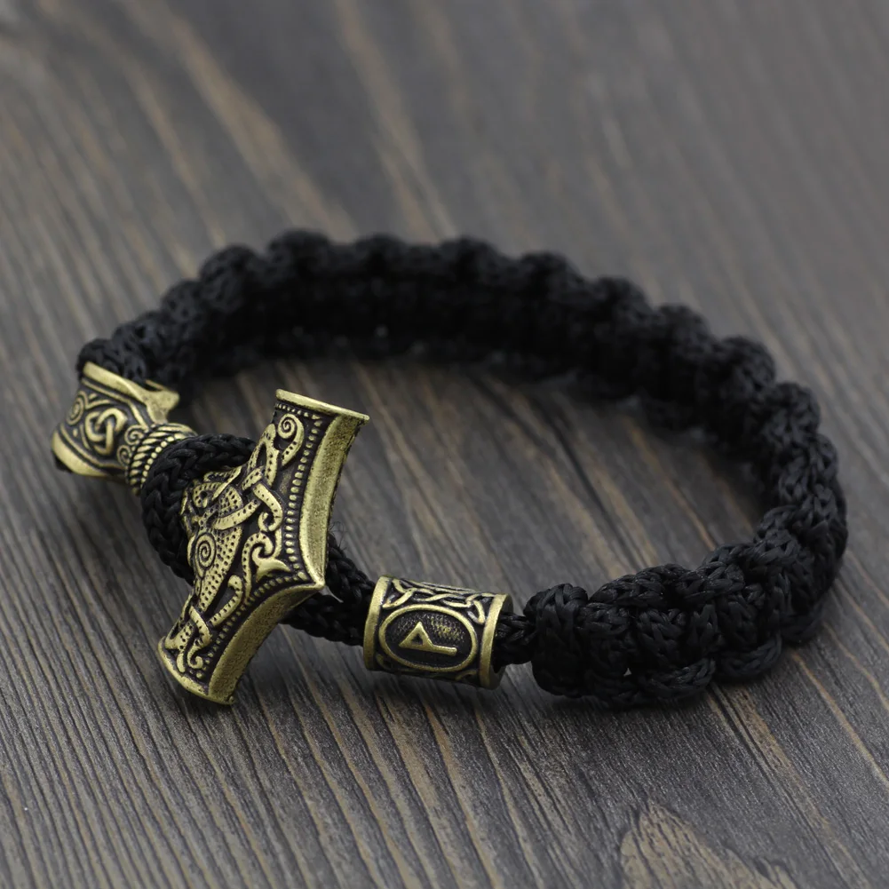 Прямая поставка 1 шт. мужской браслет ручной работы в стиле викингов|bracelete