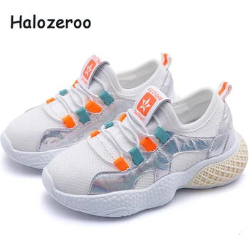 

New 2019 Autumn Kids Sport Sneakers Baby Girls Casual Sneakers Children Slip On Shoes Boys Mesh Black Brand Shoes Soft Trainer