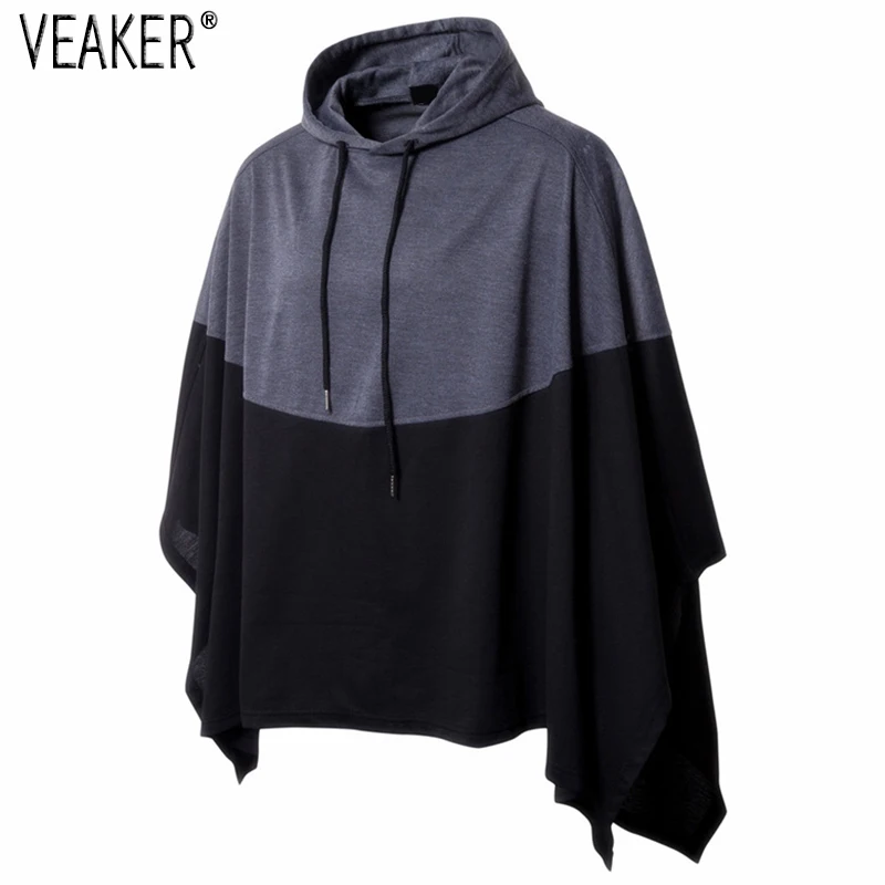 

2018 New Men Unisex Hoodies Hooded Coat Male Hip Hop Mantle Sweatshirts Hoodies Long Sleeves Cloak Jacket Outwear M-2XL