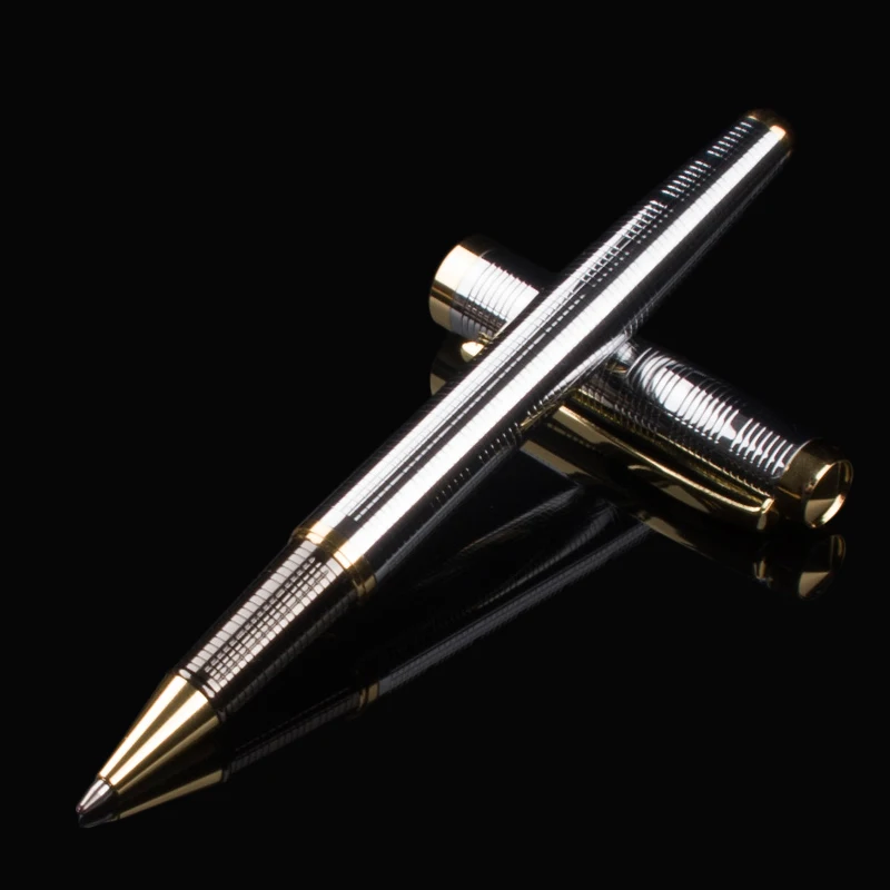 Aliexpress.com : Buy Bright Stainless Steel Nib medium Roller ball Pen ...