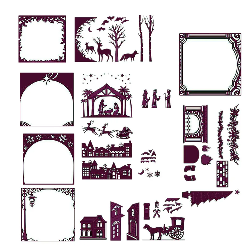 

Christmas Santa Claus Jesus Metal Cutting Dies Stencils For DIY Scrapbooking Decoration Embossing Supplier Craft Die Cut 2019