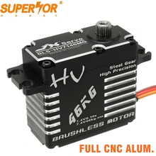 JX Servo BLS-HV7146MG 46KG HV High Precision High Voltage Steel Gear Full CNC Aluminum Brushless Standard for helicopter Robot