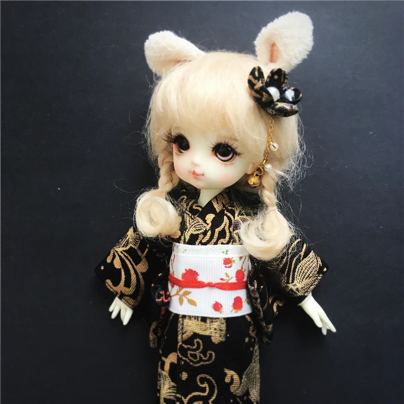 Высокое качество 7 цветов 1 комплект японское кимоно для Blyth, Azone, Licca, 1/6 BJD, 1/8 BJD аксессуары для кукол