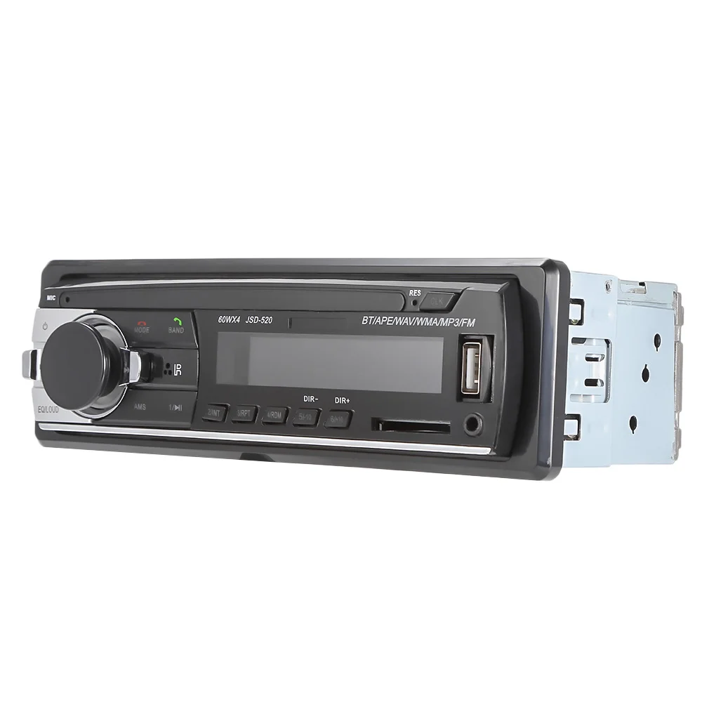 JSD 520 Car MP3 Player Bluetooth 2.0 DC 12V In Dash 1 Din Car FM Radio