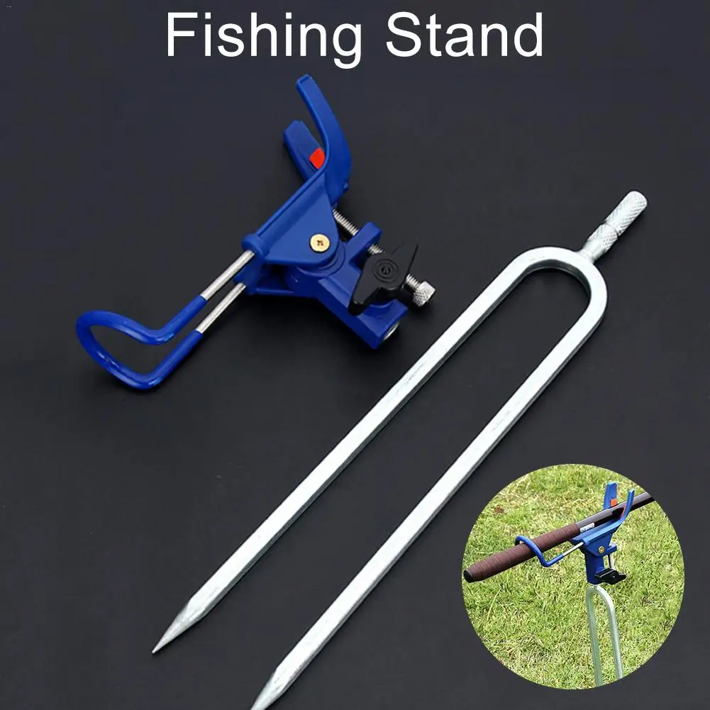Adjustable Ground Rod Holder for Bank Fishing Support Stand Pole Holder ...