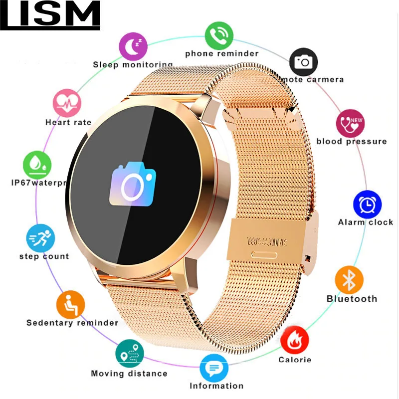 

New OLED Bluetooth Smart Watch Stainless Steel Waterproof Wearable Device Smartwatch Wristwatch Men Women Fitness Tracker Reloj