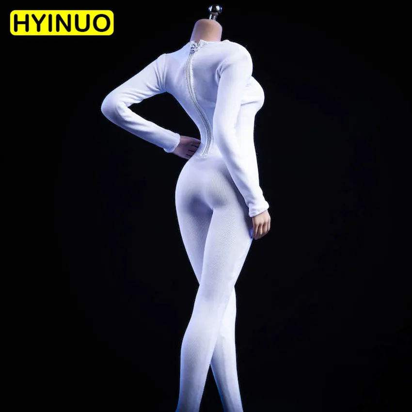 4 цвета костюм 1/6 весы 19XG37 пикантные женские с длинными рукавами боди Одежда комплект одежды для 12 "Рисунок Женский