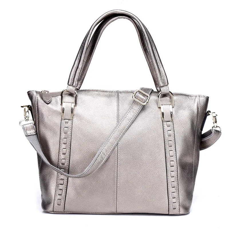 New european style genuine leather woman shoulder bag delicate sewing