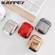 Чехол для AirPods, роскошный позолоченный Жесткий Чехол, Bluetooth, беспроводной Чехол для наушников для iPhone, наушники Air pods, 2 зарядного устройства