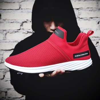 

Mens Fashion Casual Shoes Leisure Tide Height Increasing Breathable Runner Shoe Light Sneakers Air Mesh Antiskid Sportswear 2018