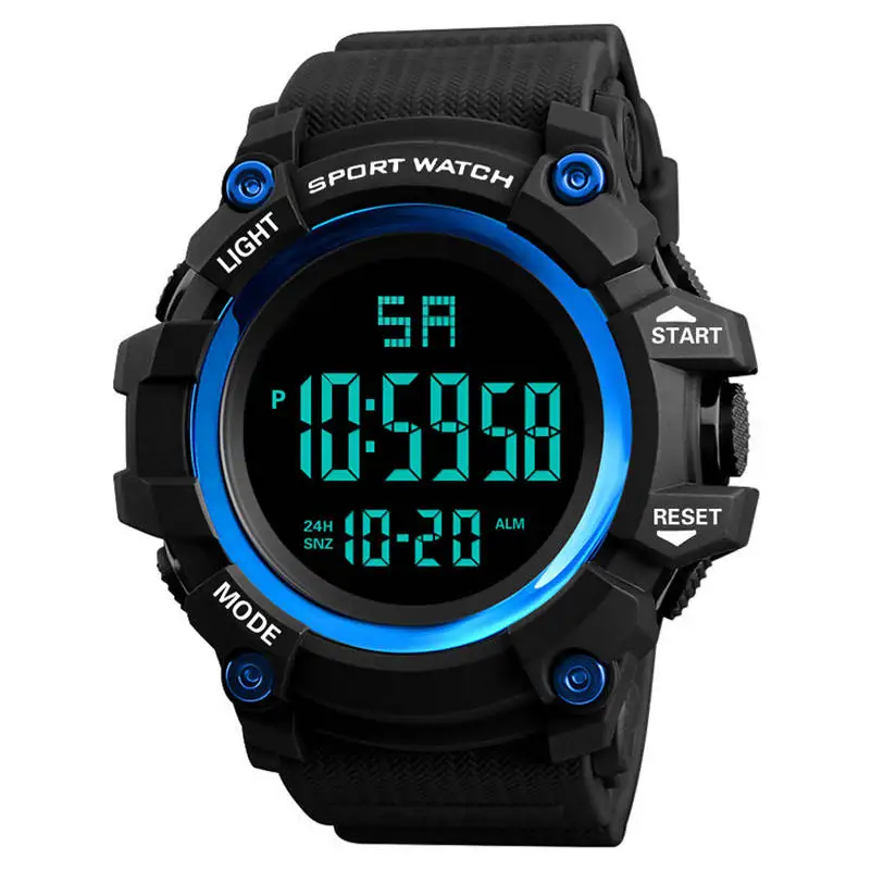 Часы мужские HONHX Топ люксовый бренд Мужские Аналоговые Цифровые защищенные часы Военные Спортивные СВЕТОДИОДНЫЙ водонепроницаемые наручные часы 661S10