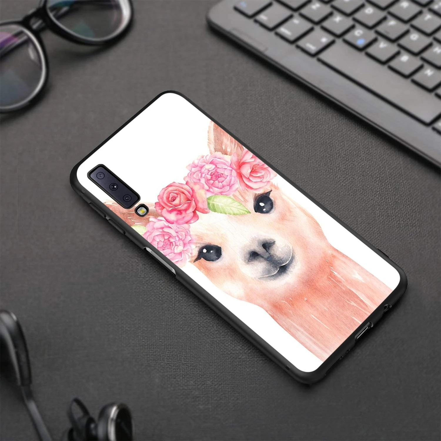 Чехол с ламой альпаками для Samsung Galaxy S20 S10 S9 S8 S7 S6 Plus Note 9 8 M30 M20 M10 Edge Lite Ultra|Бамперы| |