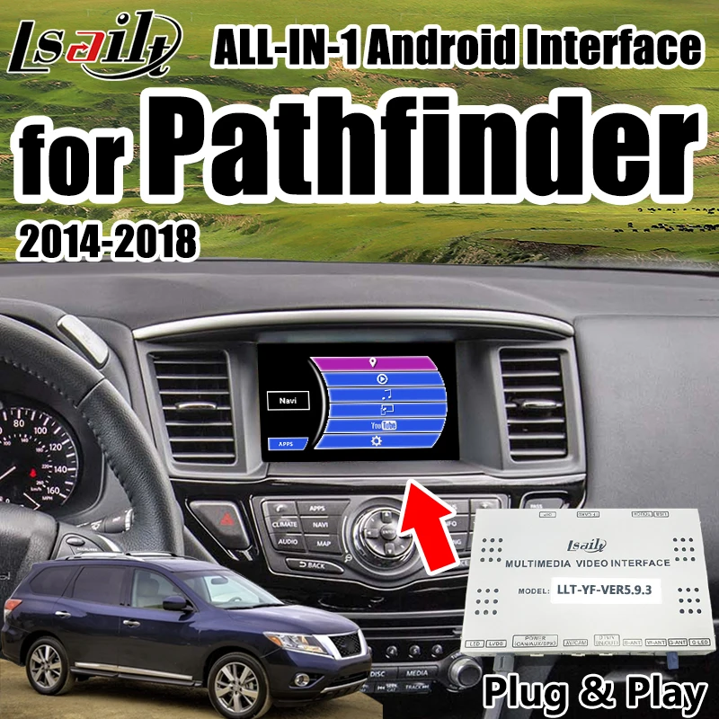 Android 7,1 автомобильный навигатор для Pathfinder Nissan видео интерфейс коробка поддержка carplay& autoplay Mirrorlink OEM Ручка управления