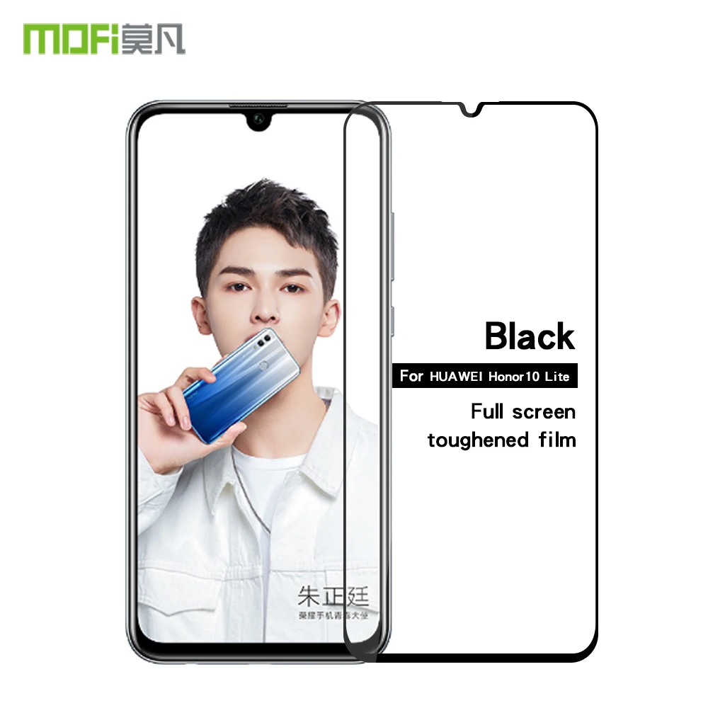 

Huawei Honor 10 Lite Tempered Glass Original Mofi Full Cover Screen Protector for honor 10 Lite Glass Tempered Protective Film