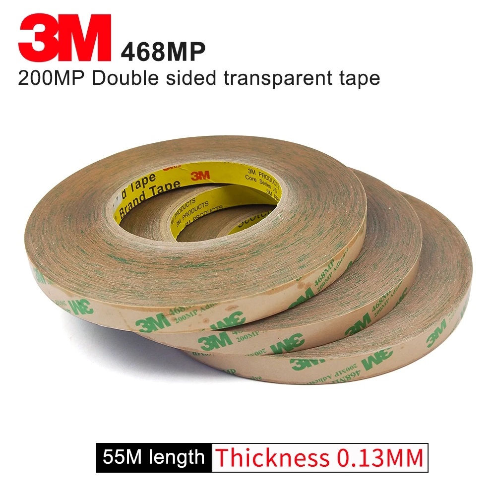 100 Original 3m 468mp High Tempreture Double Sided Sticker Clear Color Two Sided Tape 468mp18mm 55m 5roll A Lot Good Quality Two Sided Tape 3m Double Sided Original3m Two Sided Tape Aliexpress