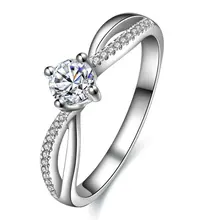 18K Gold Diamond Ring for Women K Gold Natural Diamond Jewelry Wedding and Engagement Jewellery for Lady Gift for Girl Proposal