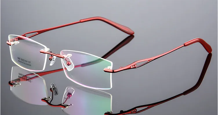 Бренд Eyesilove женские очки без оправы из титанового сплава для близорукости по