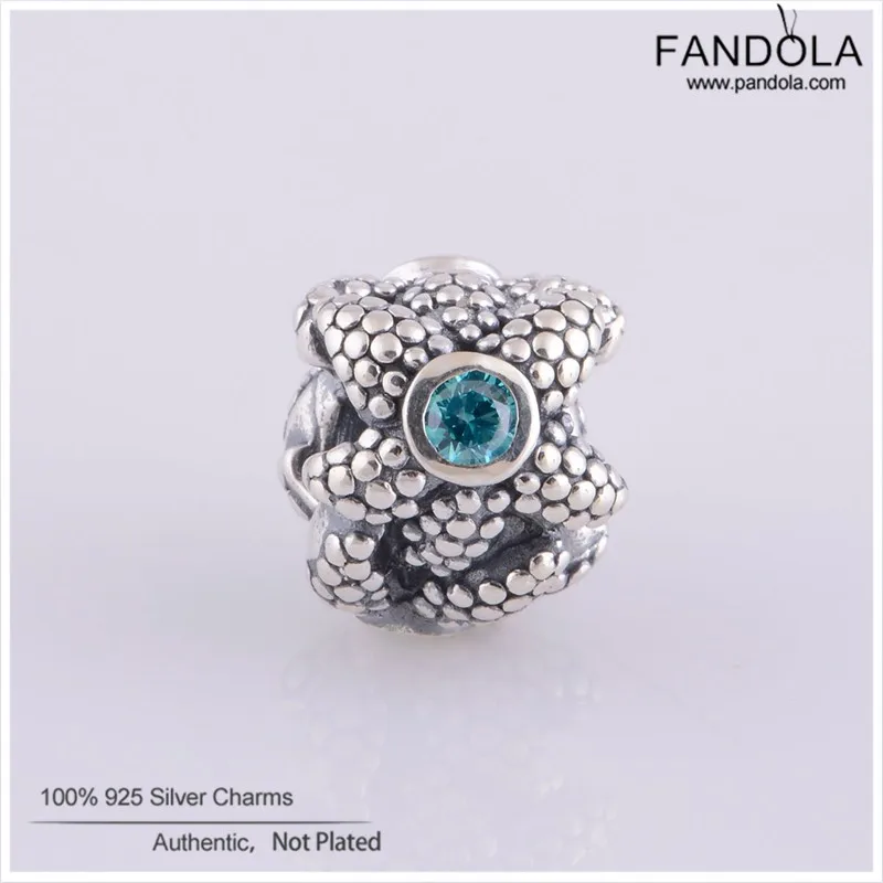 

100% 925 Sterling Silver Sparkling Starfish Beads for Jewelry Making Fits Women Charms Silver 925 Original Bracelet Berloque