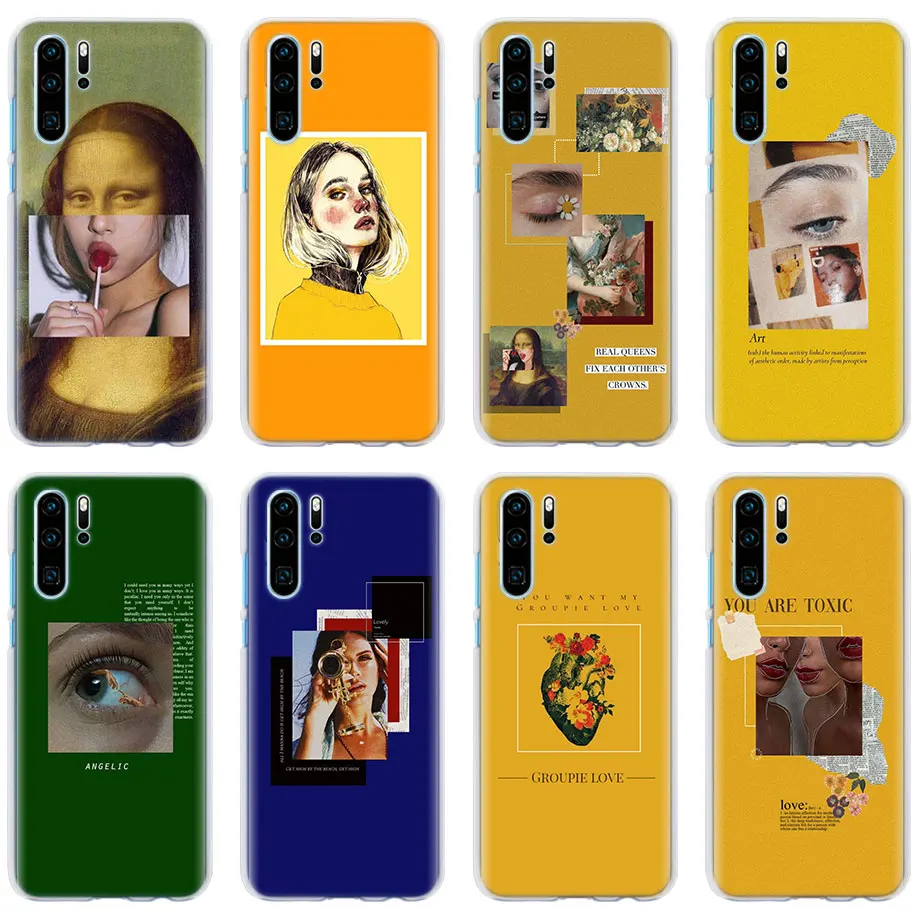 Art Aesthetic Van Gogh Mona Lisa David Phone Cases For Huawei P30