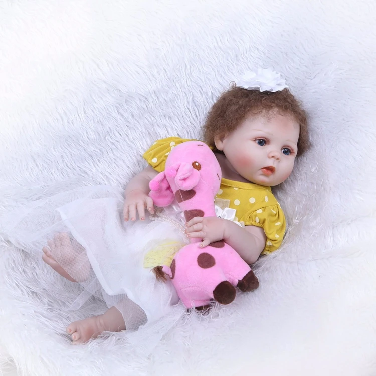 full bodied silicone reborn baby girl doll
