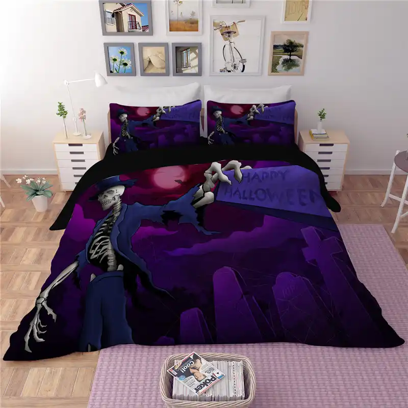 New Pattern Celebrate Deep Purple Bedding Sets Home Textile Sense