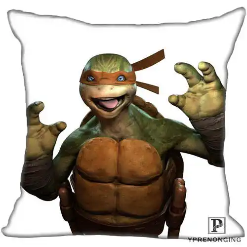 Best Custom Teenage-Mutant-Ninja-Turtles(1) Наволочка на подушку, спальня Home Square Наволочка на молнии(одна сторона)#190404-1-10 - Цвет: Pillowcase