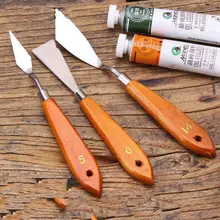 3 шт. нож окрашенная нержавеющая сталь кисть Различные Размеры для масляная акварельная картина скребок масляная палитра Ножи Art канцелярских товаров