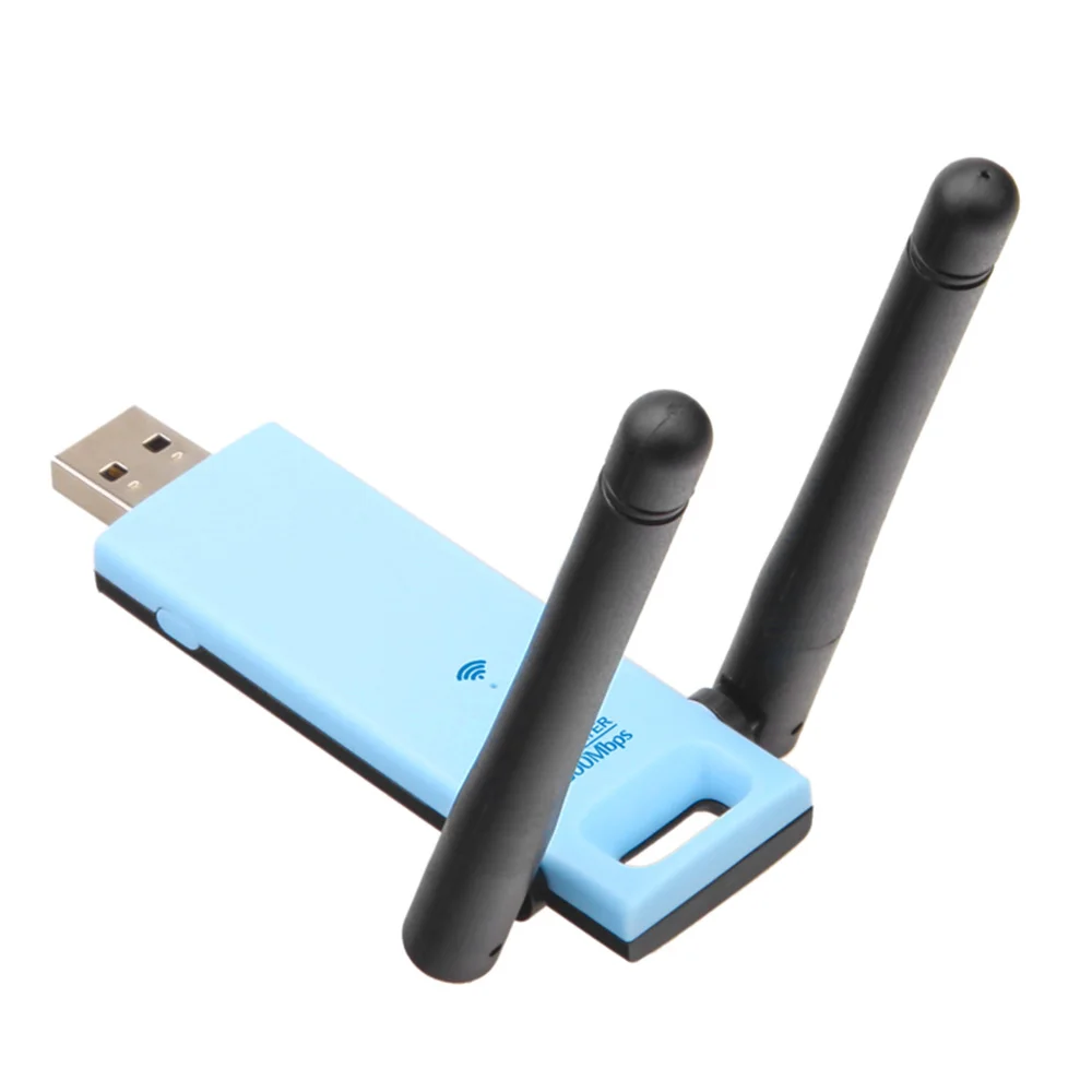 

WD-R603U 300Mbps Wireless Range Extender USB WiFi Repeater Signal Booster Amplifier Dual Antennas Blue with Black For Networking