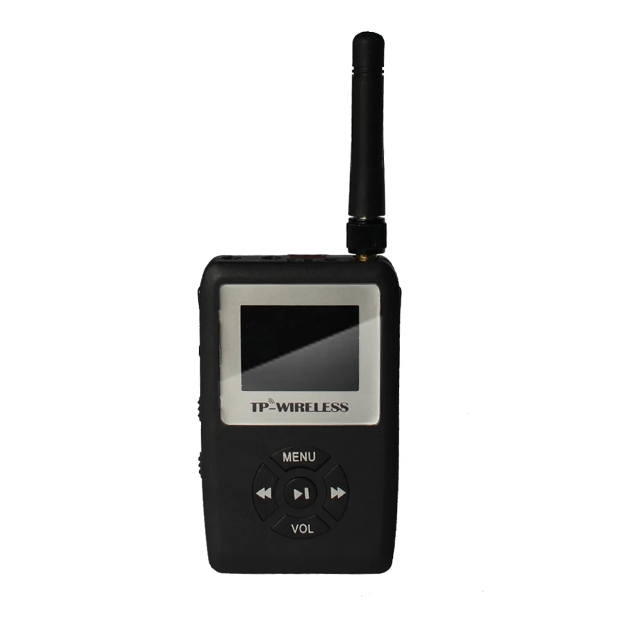 TP-WIRELESS UHF WTAG05 الصوت مرشد سياحي نظام لاسلكي نظام الترجمة مشبك الأذن استقبال 2 الارسال و N Rx و 2 ميكروفون