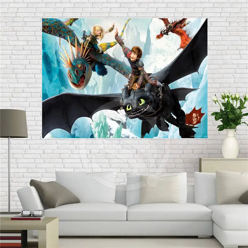 J629!24 Custom How to Train Your Dragon Home Decor Creative Art Poster