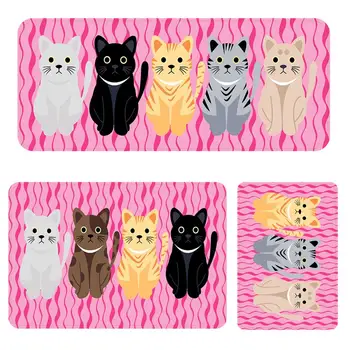 

3D Printd Rug Cartoon animal bedroom carpets Bath toilet kitchen water uptake Anti-skid Mat Carpets for living room decor Rugs