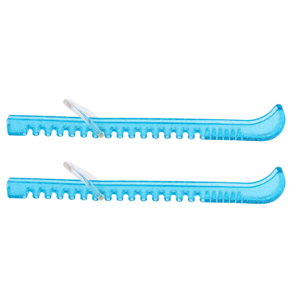 MagiDeal Custom Figure Ice Hockey Skates Blades Guard for Youth Adult Crystal Transparent Plastic Blade Protector 